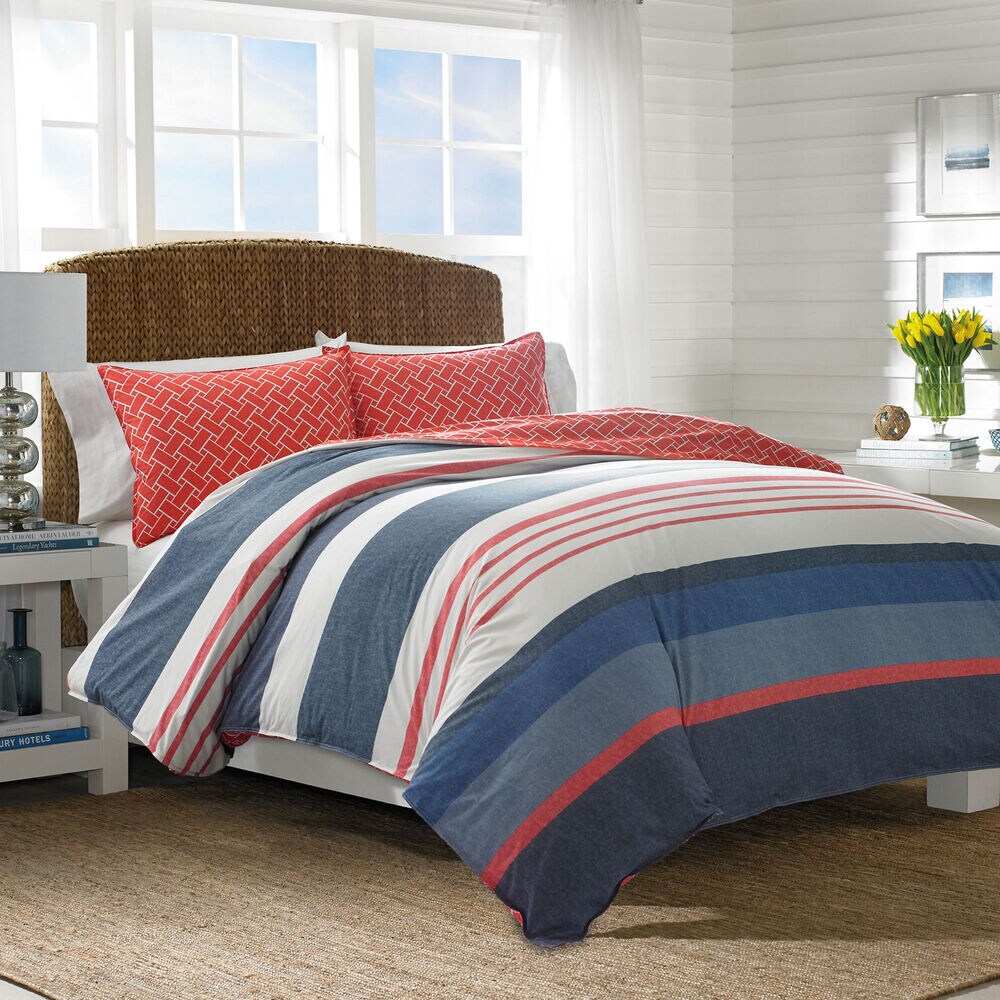 Hawes Comforter Set,Navy,large