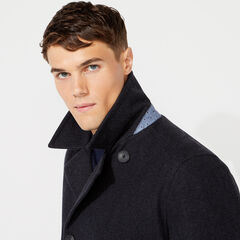 BIG & TALL WATER REPELLENT PEACOAT,Pale Blue,large