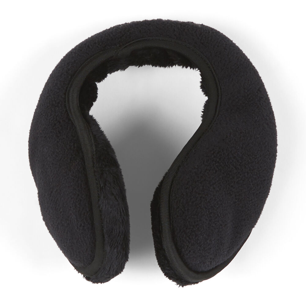 FLEECE EAR MUFFS,True Black,large