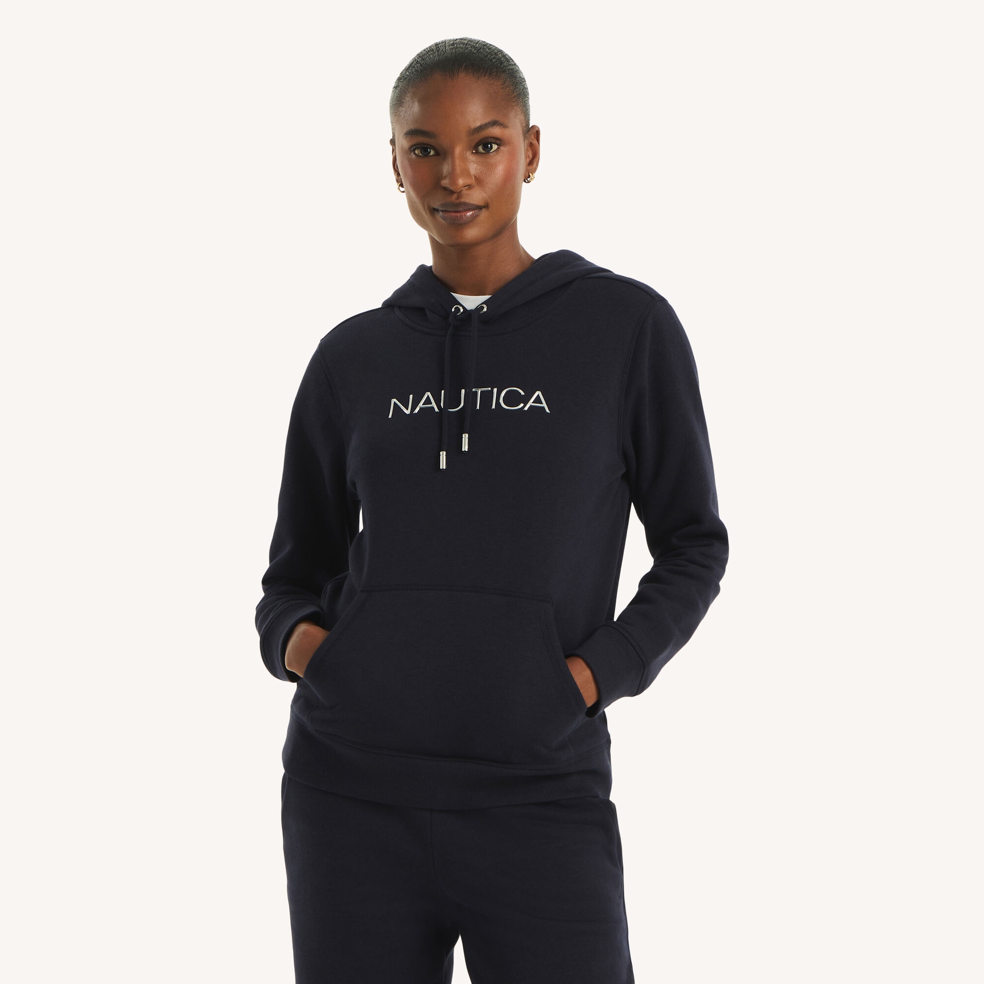 Logo Hoodie,Blue Indigo Heather,large