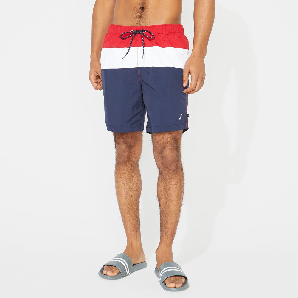 8" COLORBLOCK QUICK-DRY SWIM,Nautica Red,large
