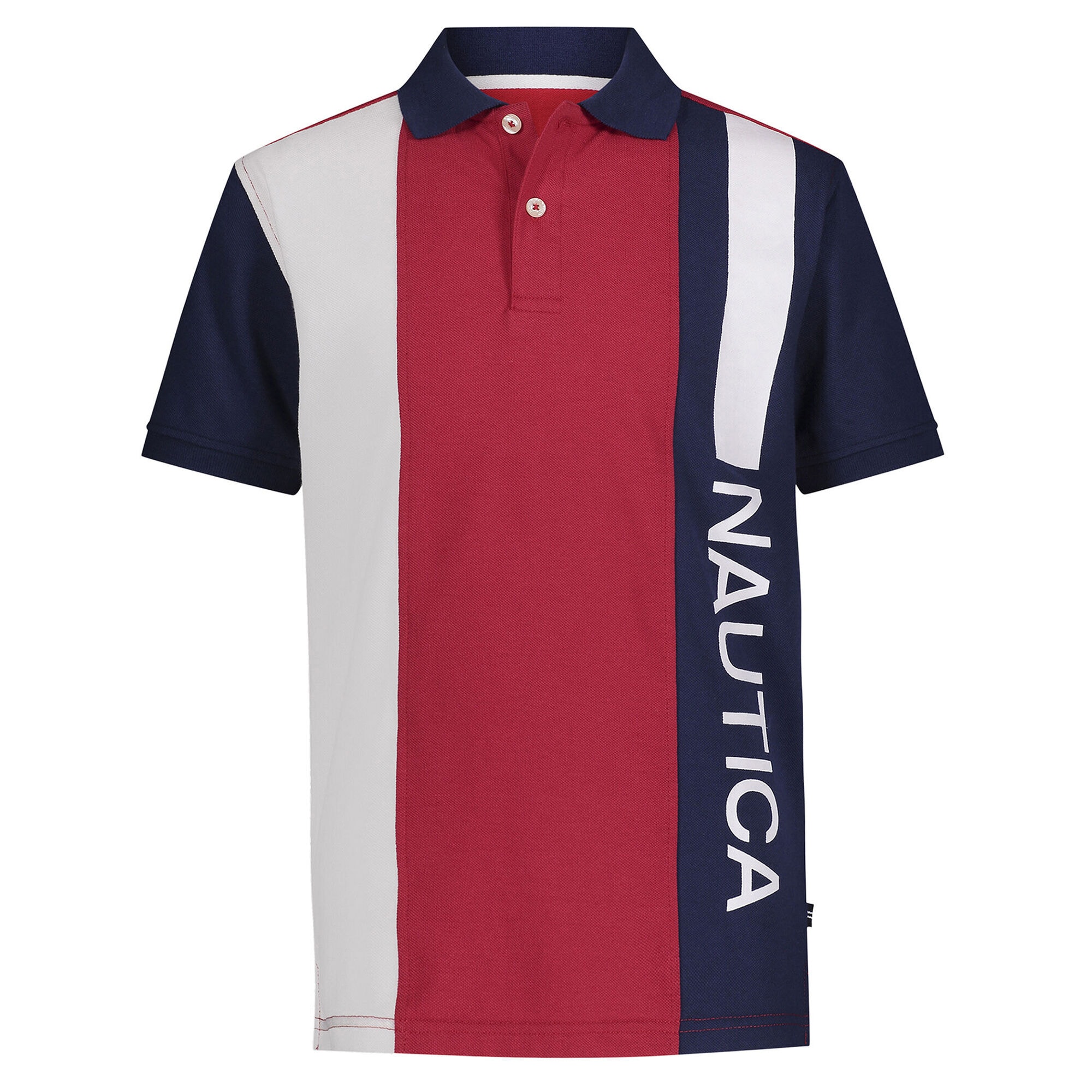 TODDLER BOYS' VERTICAL COLORBLOCK POLO (2T-4T),J Navy,large