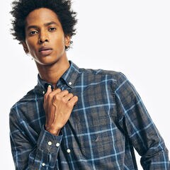 PLAID SHIRT,Grey Heather,large