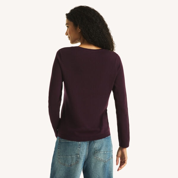 V-Neck Argyle Sweater