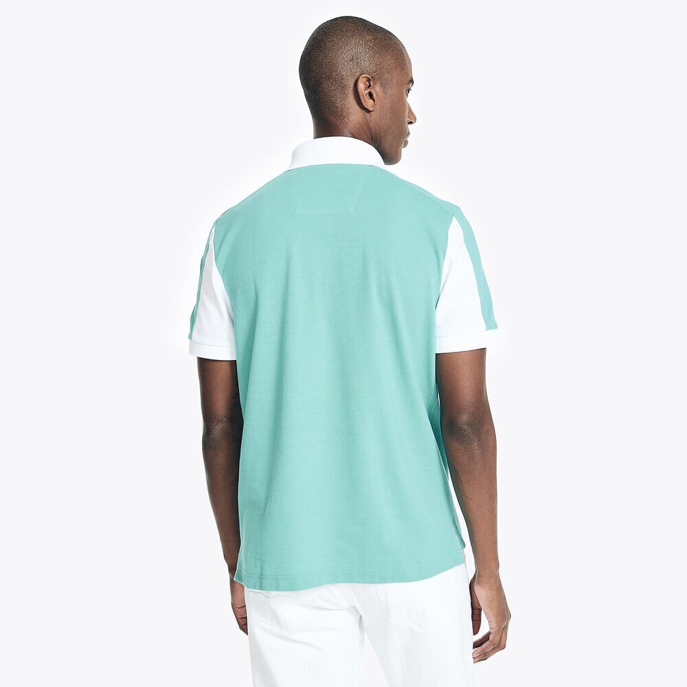 CLASSIC FIT COLORBLOCK POLO,Light Olive,large