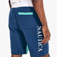 REISSUE SUSTAINABLY CRAFTED 9" COLORBLOCK LOGO SHORT,Blue Depths,large