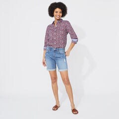 FLORAL PRINT BUTTON-UP SHIRT,Stellar Blue Heather,large