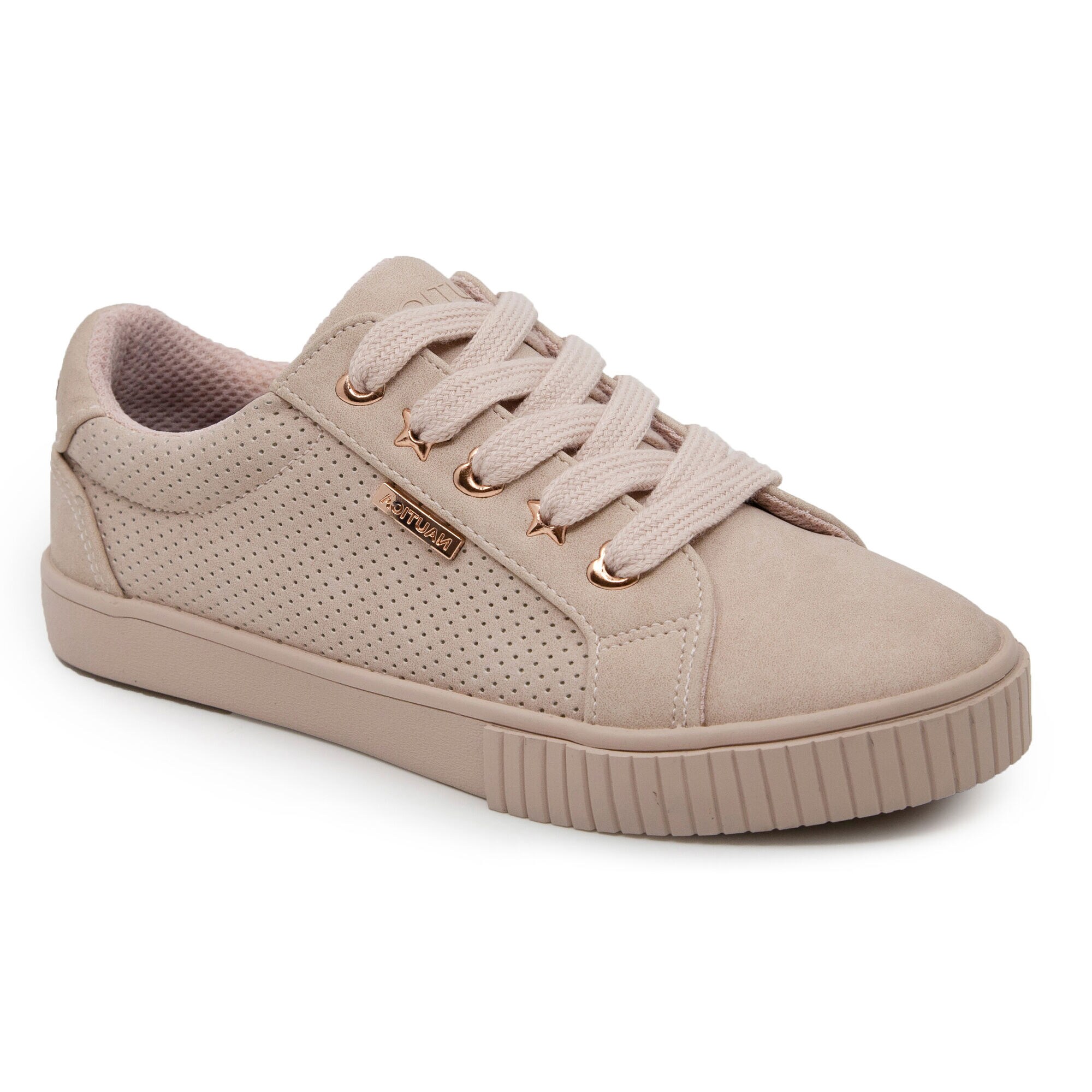 GIRL'S PERFORATED SNEAKER,Port Scarlet,large