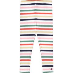 LITTLE GIRLS' STRIPED LEGGING (4-6x),White,large