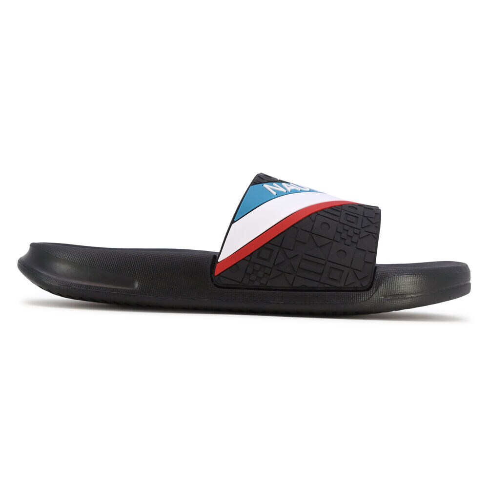 Logo Slide Sandal,Black,large