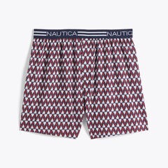 TWO-WAY SAILBOAT PRINT KNIT BOXER,New Pink,large