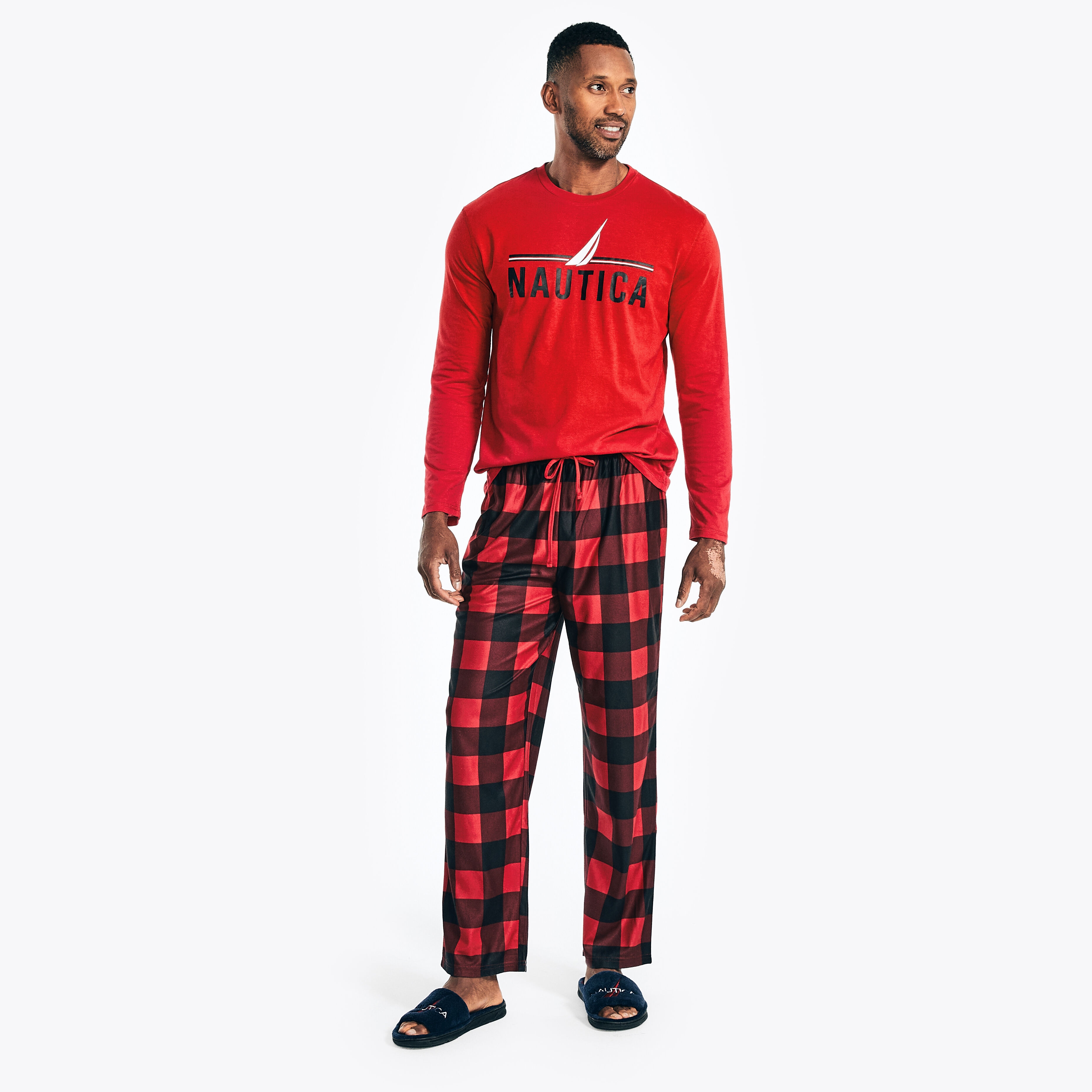 mens fleece pj set