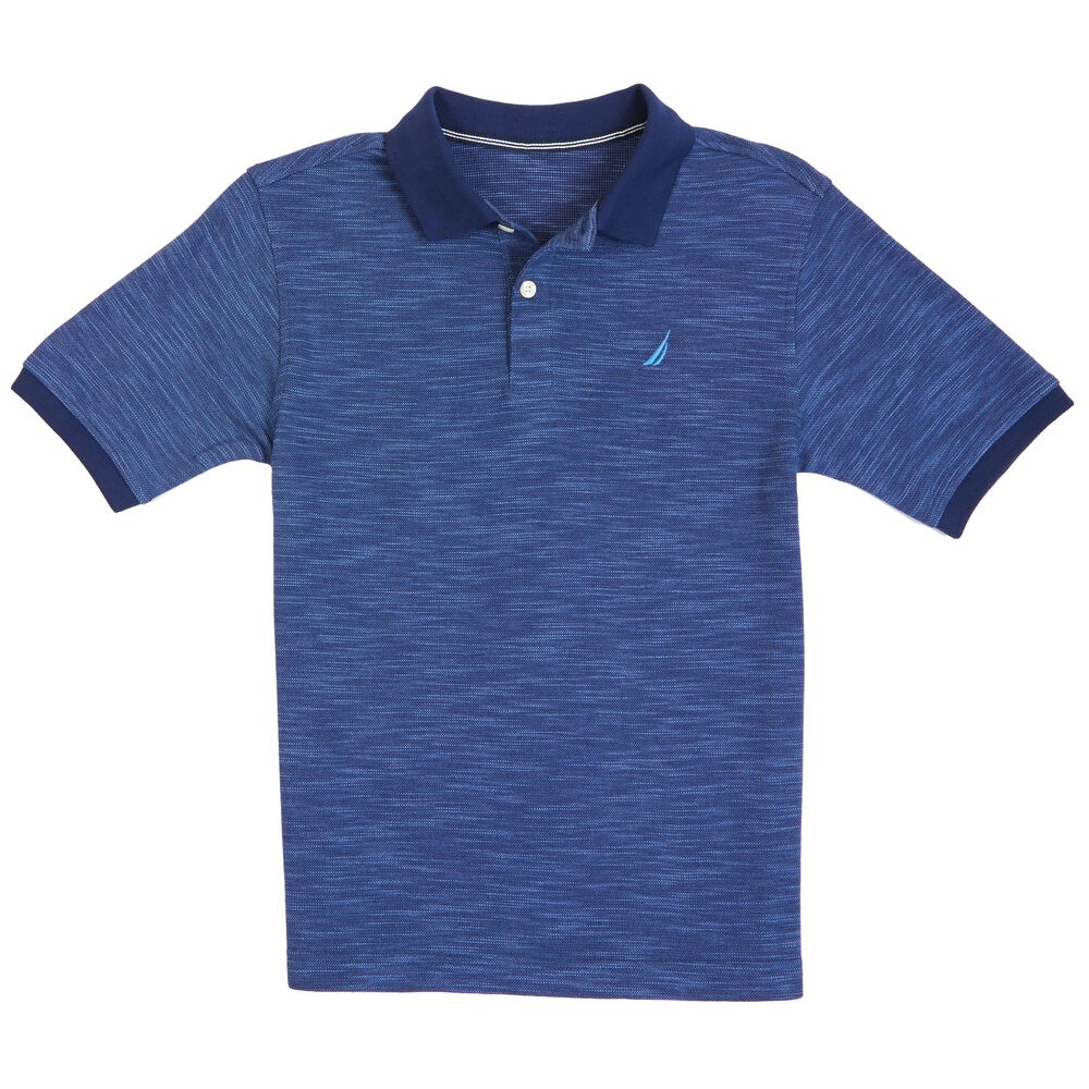 Toddler Boys' Marled Polo Shirt (2T-3T),Stormy Blue Wash,large