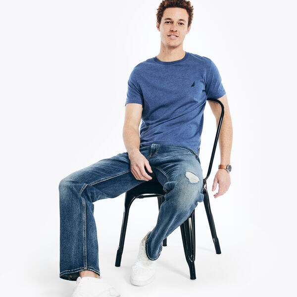 Heather Crewneck Deck T-Shirt
