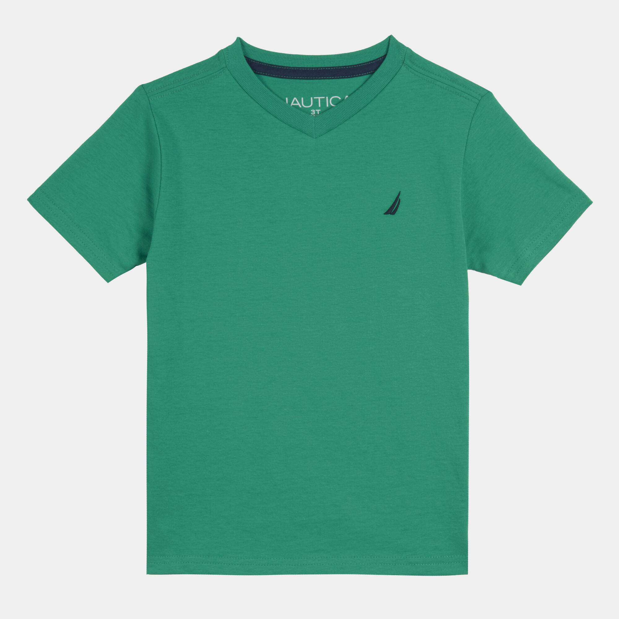 LITTLE BOYS' BRAND ICON LOGO V-NECK T-SHIRT (4-7),Dusty Neptune,large