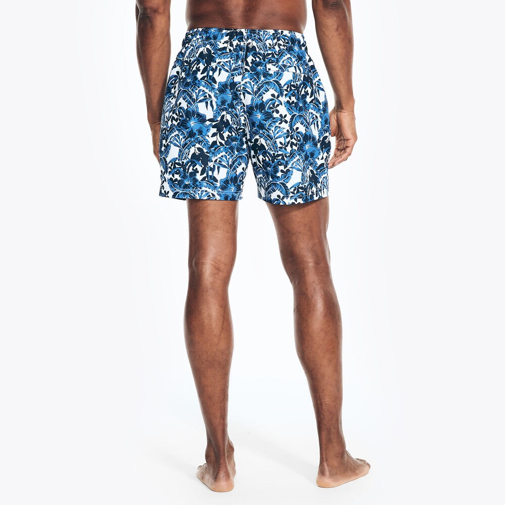 6" Printed Quick-Dry Swim,Navy,large