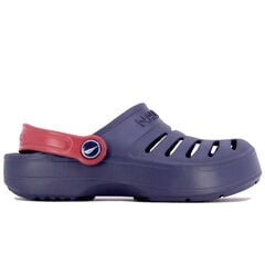 Embossed Striped Logo Slide Sandal,Oyster Bay Blue,large
