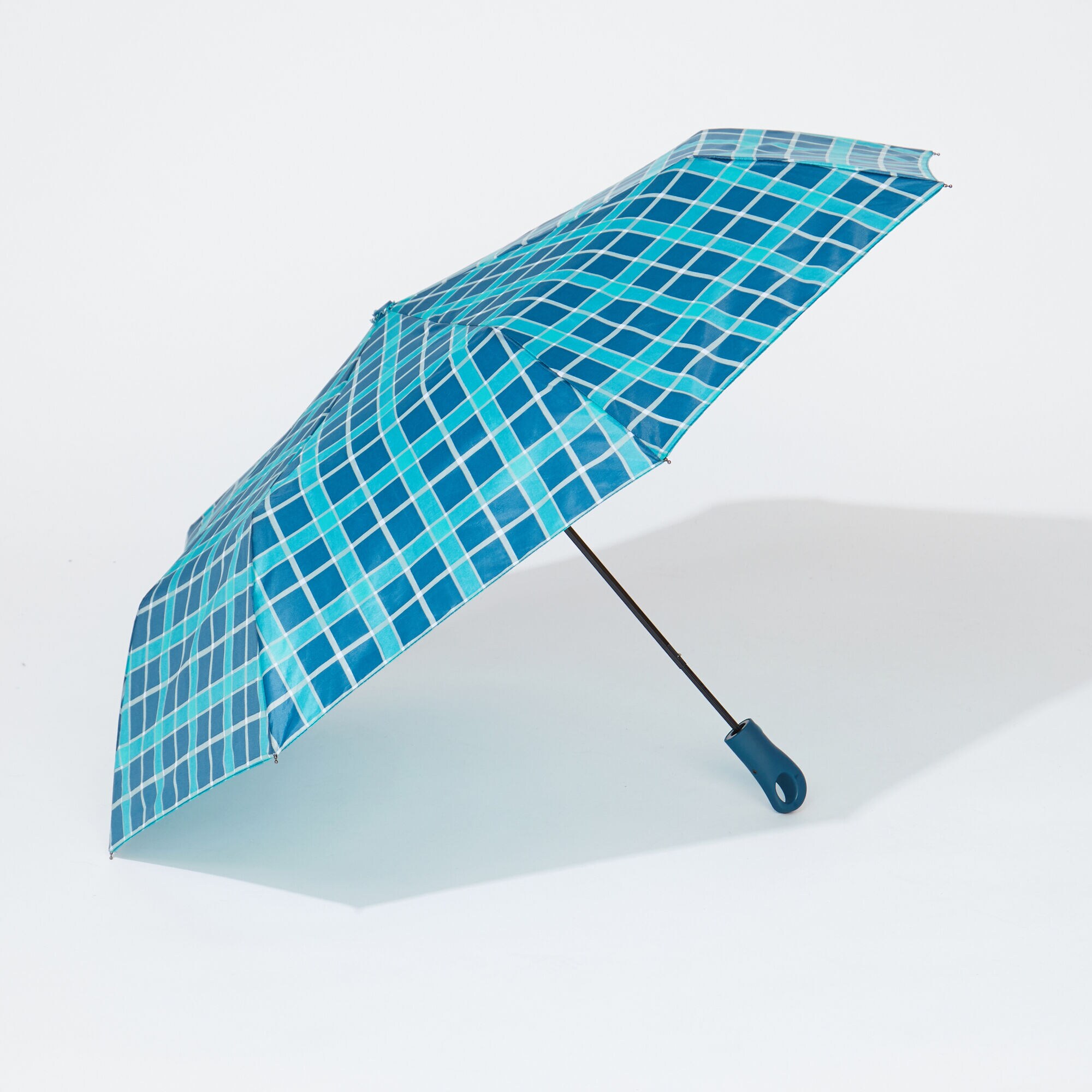 PLAID SPRUCE UMBRELLA,Kelly Green,large