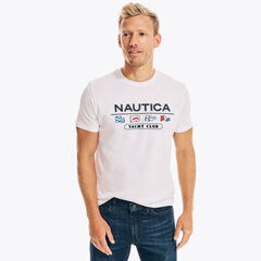 YACHT CLUB GRAPHIC T-SHIRT,Bright White,large