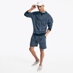 NAUTICA JEANS CO. 9" PULL-ON SHORT,Naval Blue,large