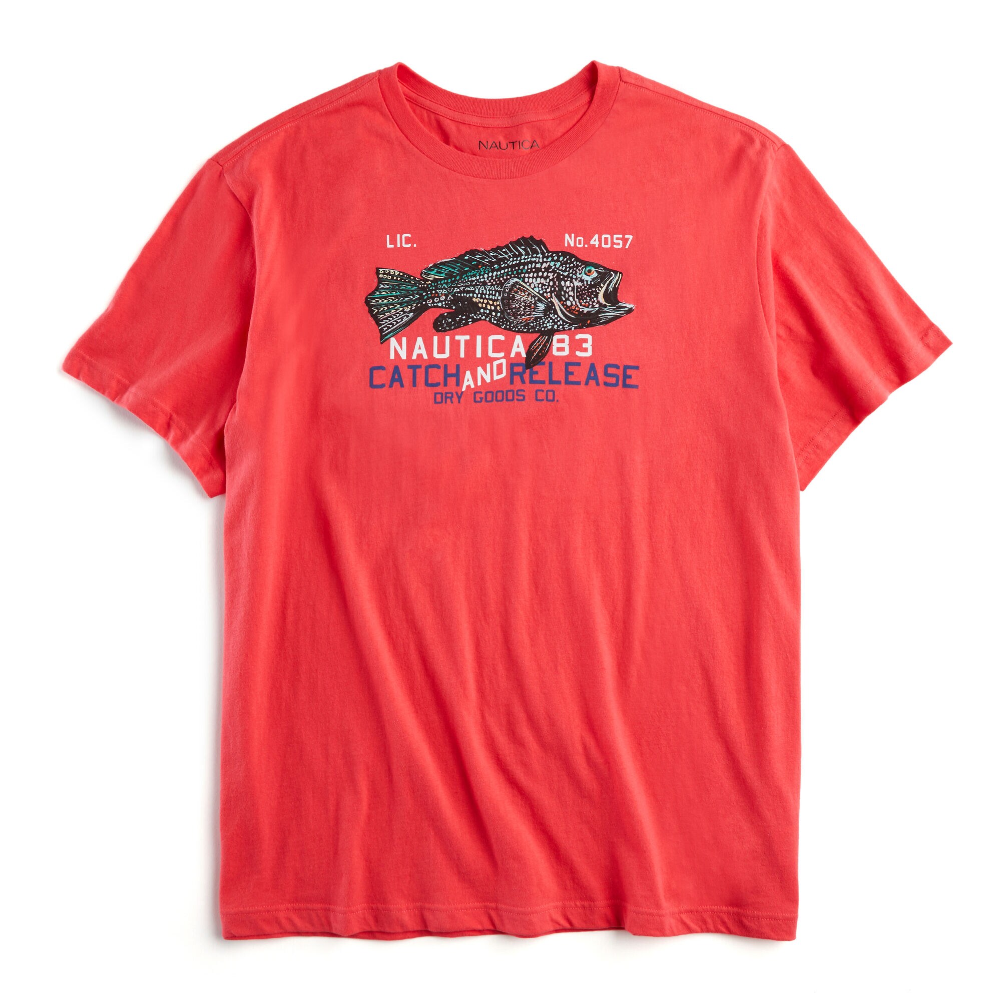 BIG & TALL CATCH & RELEASE GRAPHIC T-SHIRT,Melonberry,large