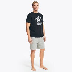 SAILING GRAPHIC SLEEP T-SHIRT,True Black,large