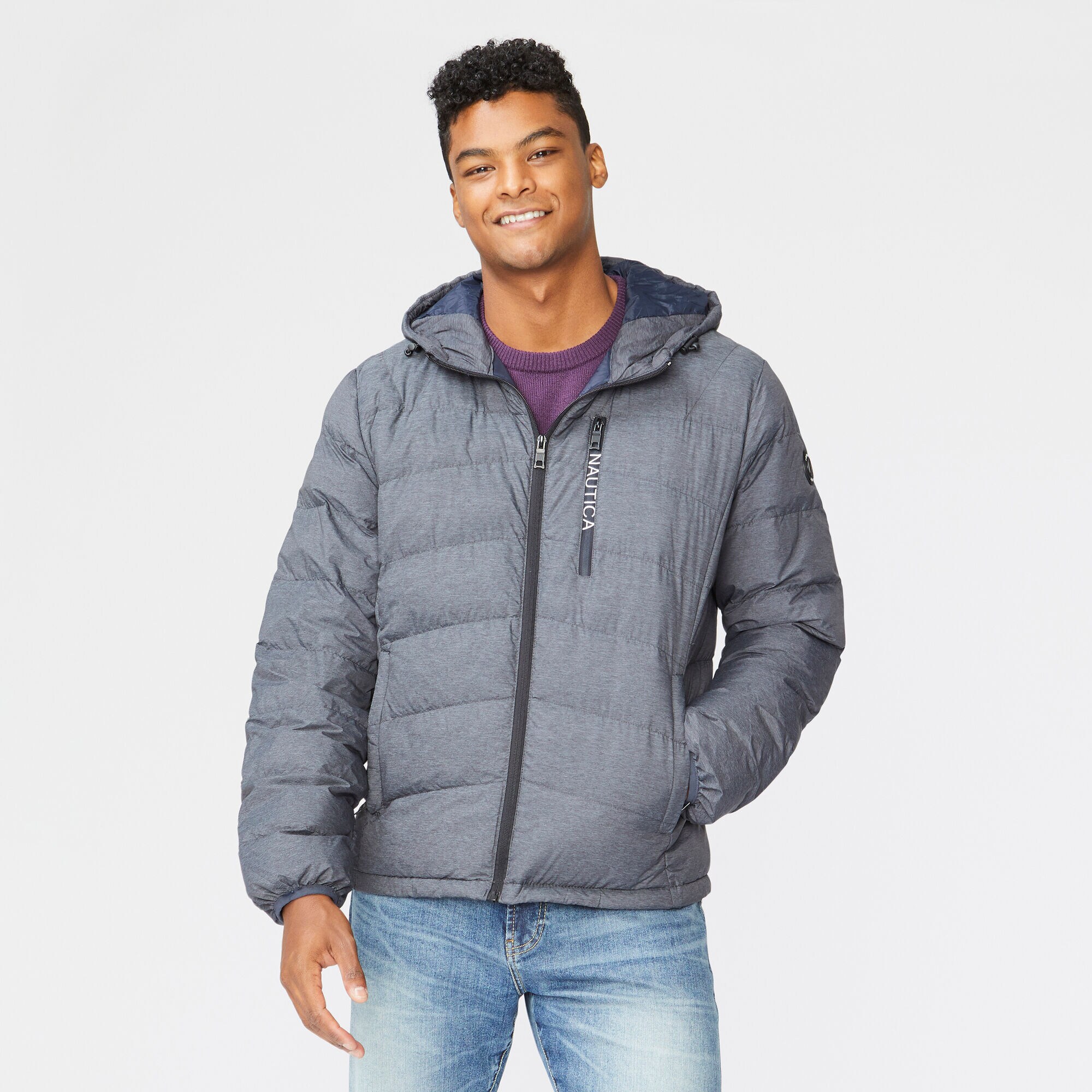 HOODED JACKET,Grey Shadow,large