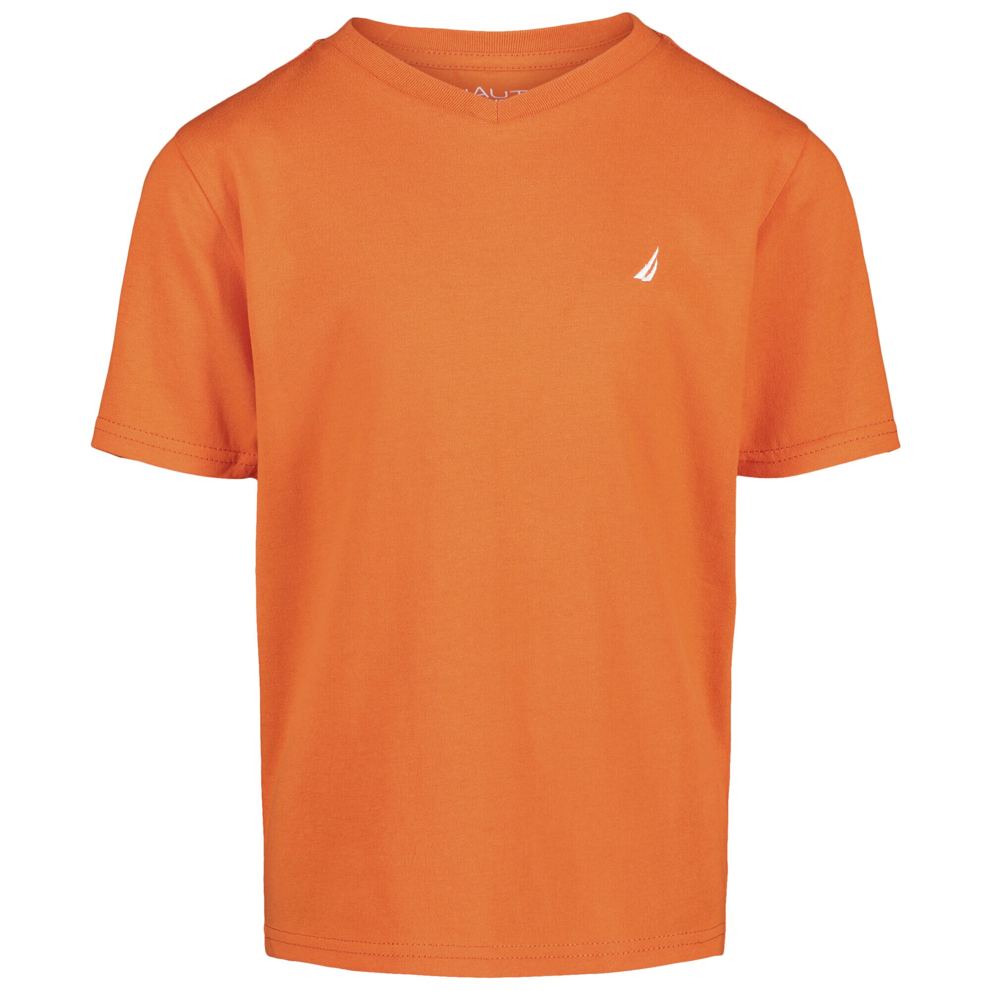 TODDLER BOYS' V-NECK T-SHIRT (2T-4T),Tropic Orange,large