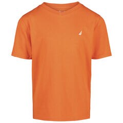 TODDLER BOYS' V-NECK T-SHIRT (2T-4T),Tropic Orange,large
