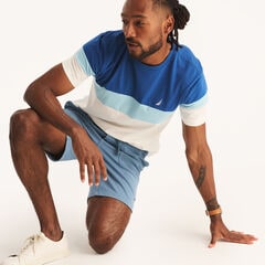 Colorblock T-Shirt,Windsurf Blue,large