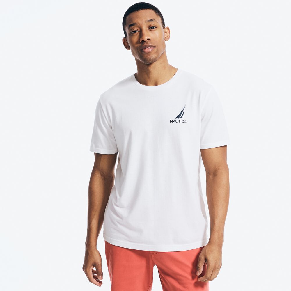 SUSTAINABLY CRAFTED GRAPHIC T-SHIRT,Bright White,large