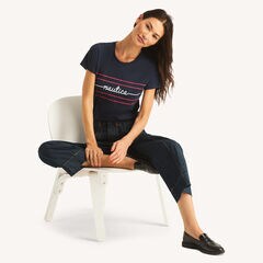 Logo Puff Rope Graphic T-Shirt,Stellar Blue Heather,large