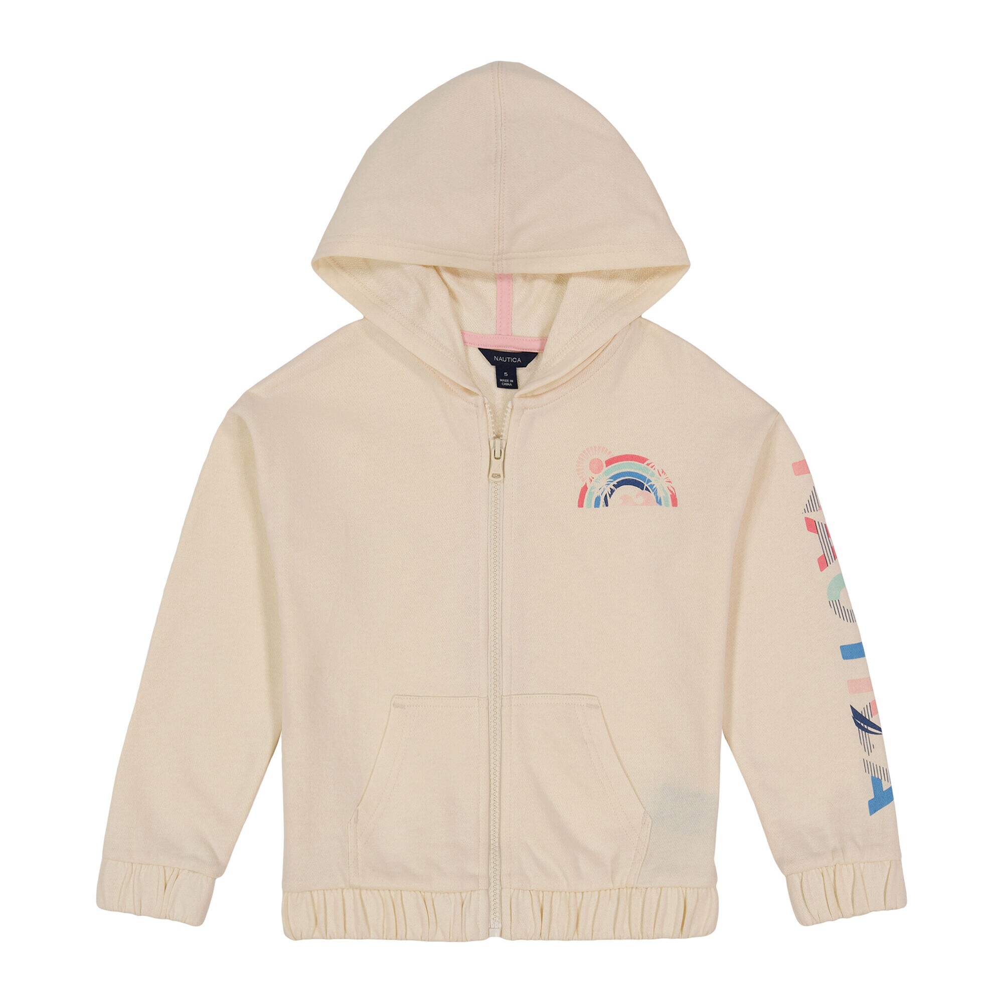 LITTLE GIRLS' SUNSET HOODIE (4-6x),White Cap,large