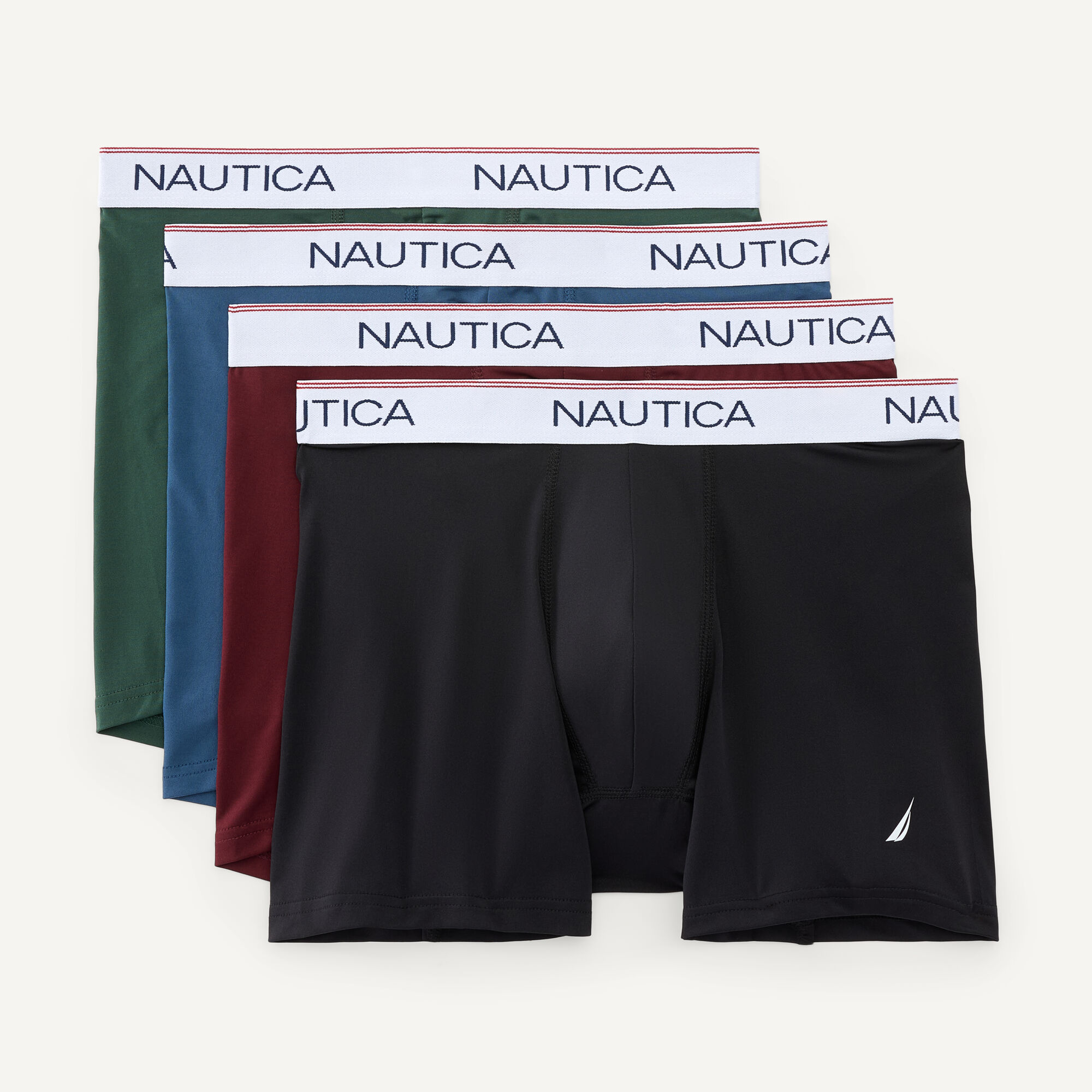STRETCH PERFORMANCE BOXER BRIEFS, 4-PACK,Soft Grey Wash,large