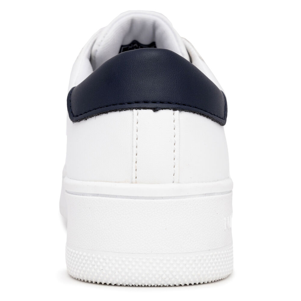 brand icon Lace-Up Sneaker,Antique White Wash,large