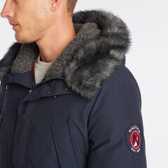 HEAVYWEIGHT TEMASPHERE HOODED PARKA,Navy,large