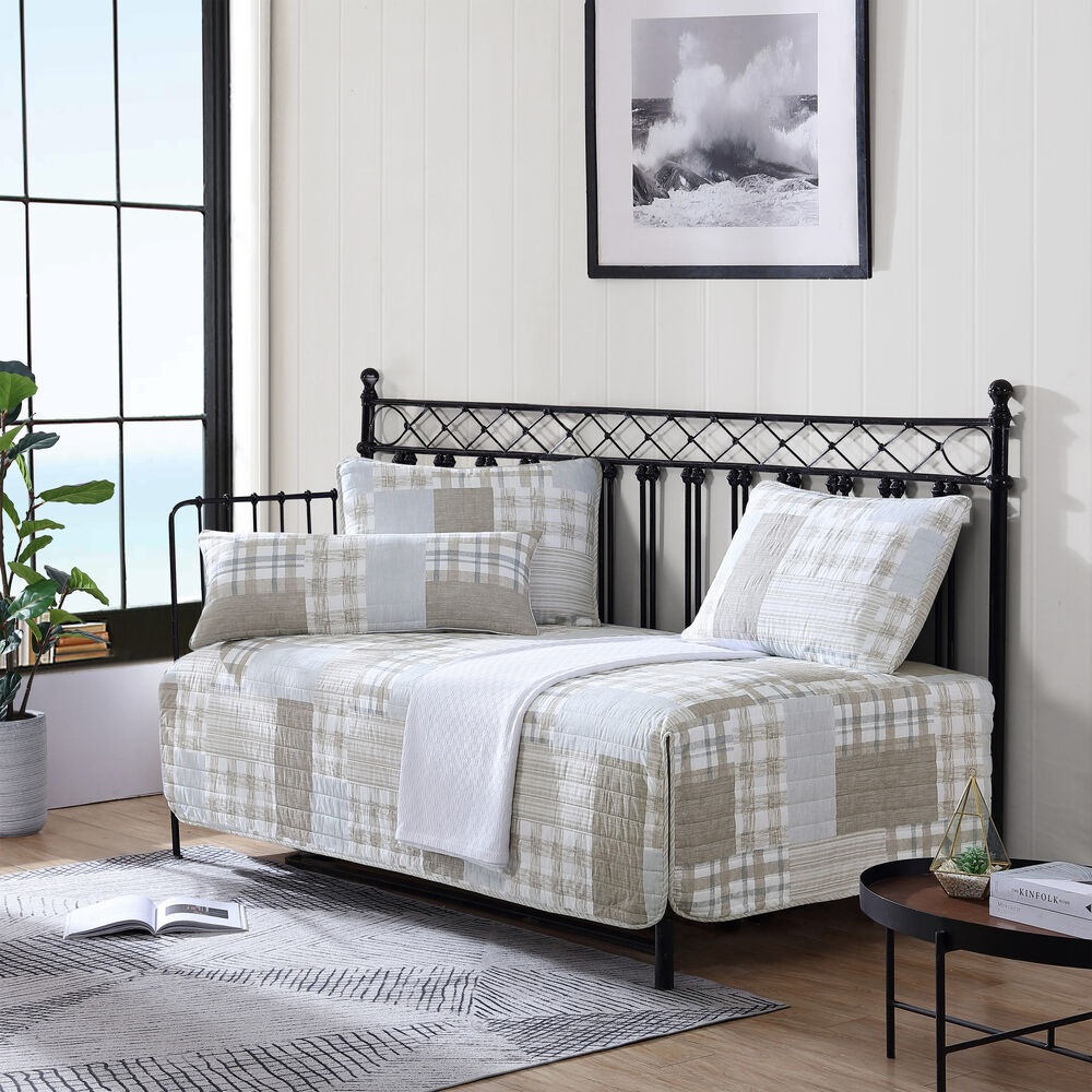 CLEMENT DAYBED QUILT AND SHAM SET,Tan,large