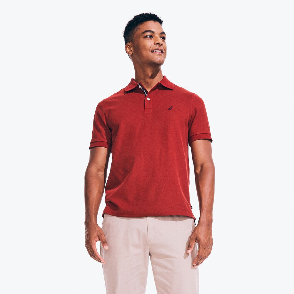 CLASSIC FIT DECK POLO,Flamingo,large