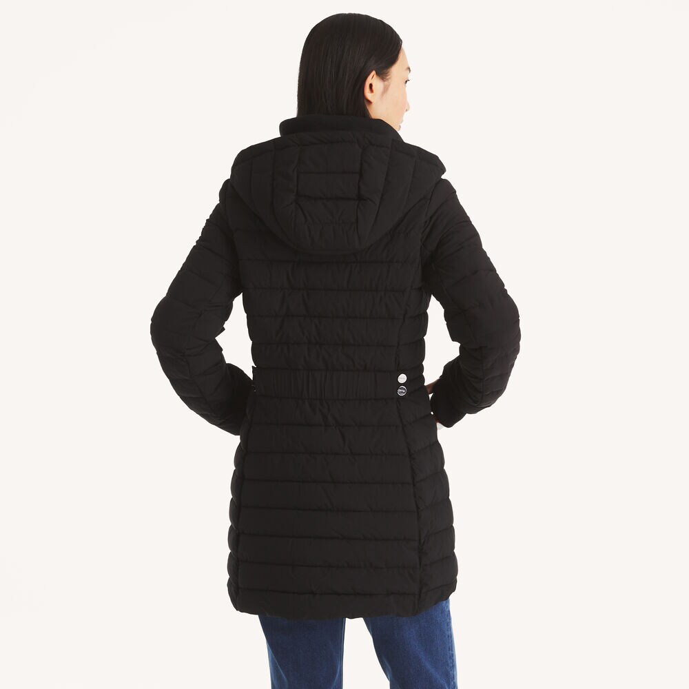 Puffer Jacket With Removable Hood,True Black,large