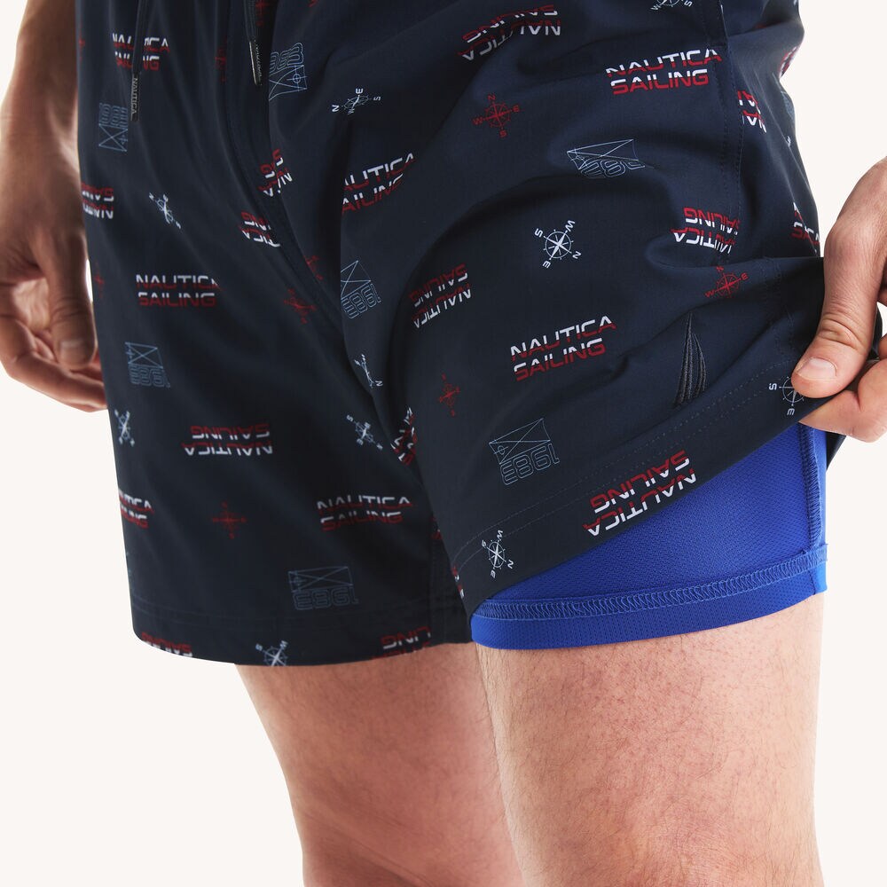6" Quick-Dry Swim,Stellar Blue Heather,large