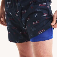 6" Quick-Dry Swim,Stellar Blue Heather,large