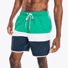 8" COLORBLOCK QUICK-DRY SWIM,Dark Dill,large