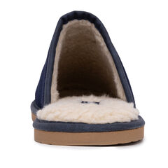 Faux-Fur-Lined Slipper,Ice Blue,large