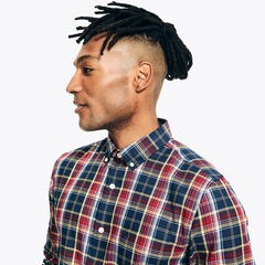 Slim Fit Wrinkle-Resistant Plaid Wear To Work Shirt,Peacoat,large