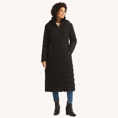 Maxi Puffer Jacket,Black,large
