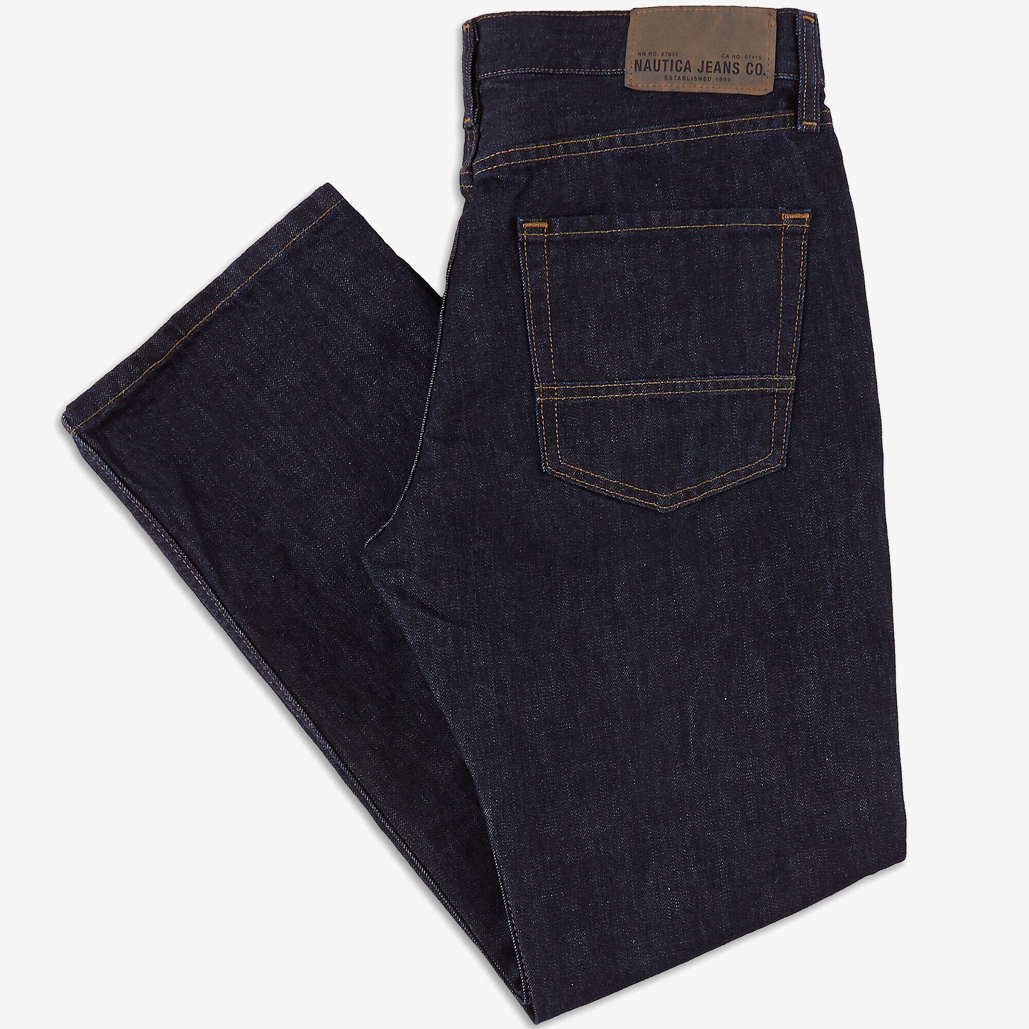 Dark Rinse Bootcut Jean,Marine Wash,large