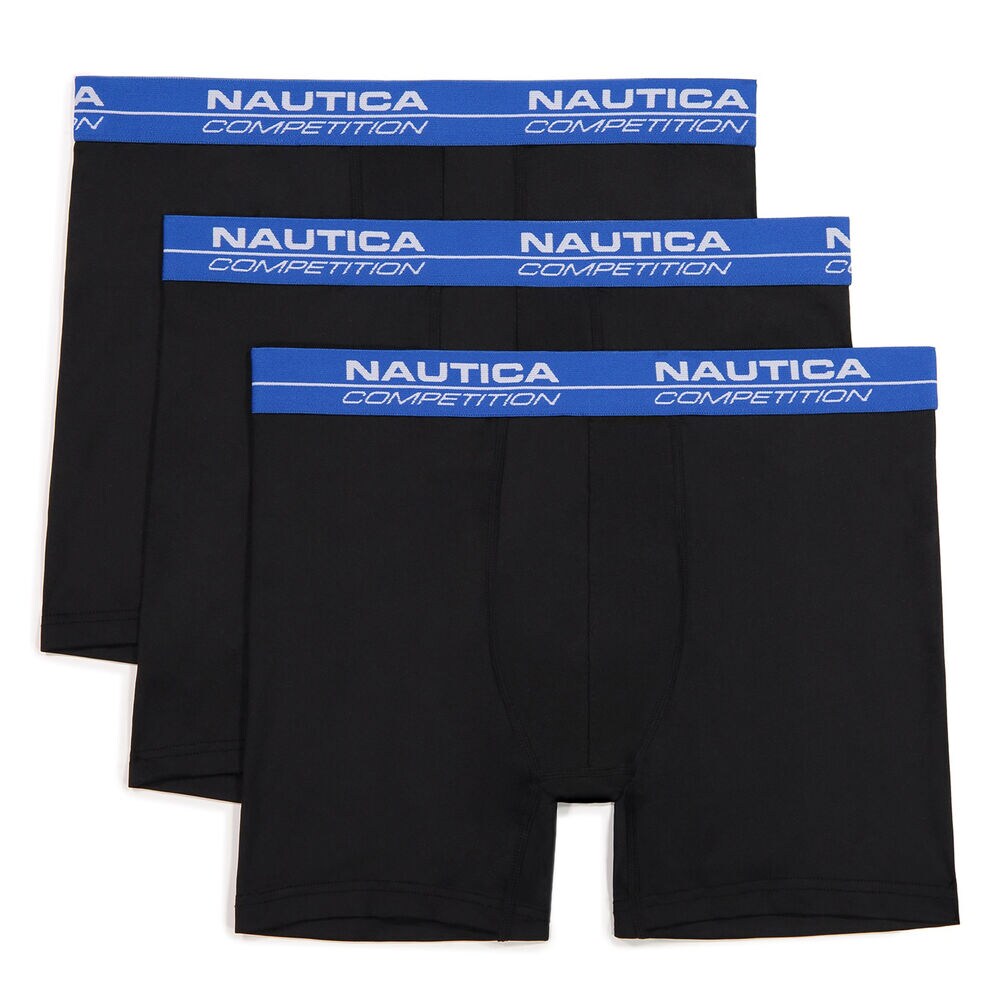COMPETITION PERFORMANCE BOXER BRIEF, 3-PACK,Black,large