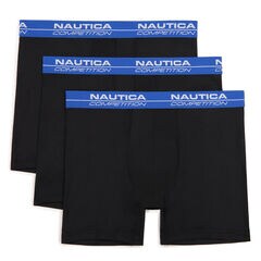 COMPETITION PERFORMANCE BOXER BRIEF, 3-PACK,Black,large