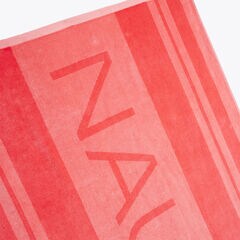 LOGO PRINT BEACH TOWEL,Tango Red,large