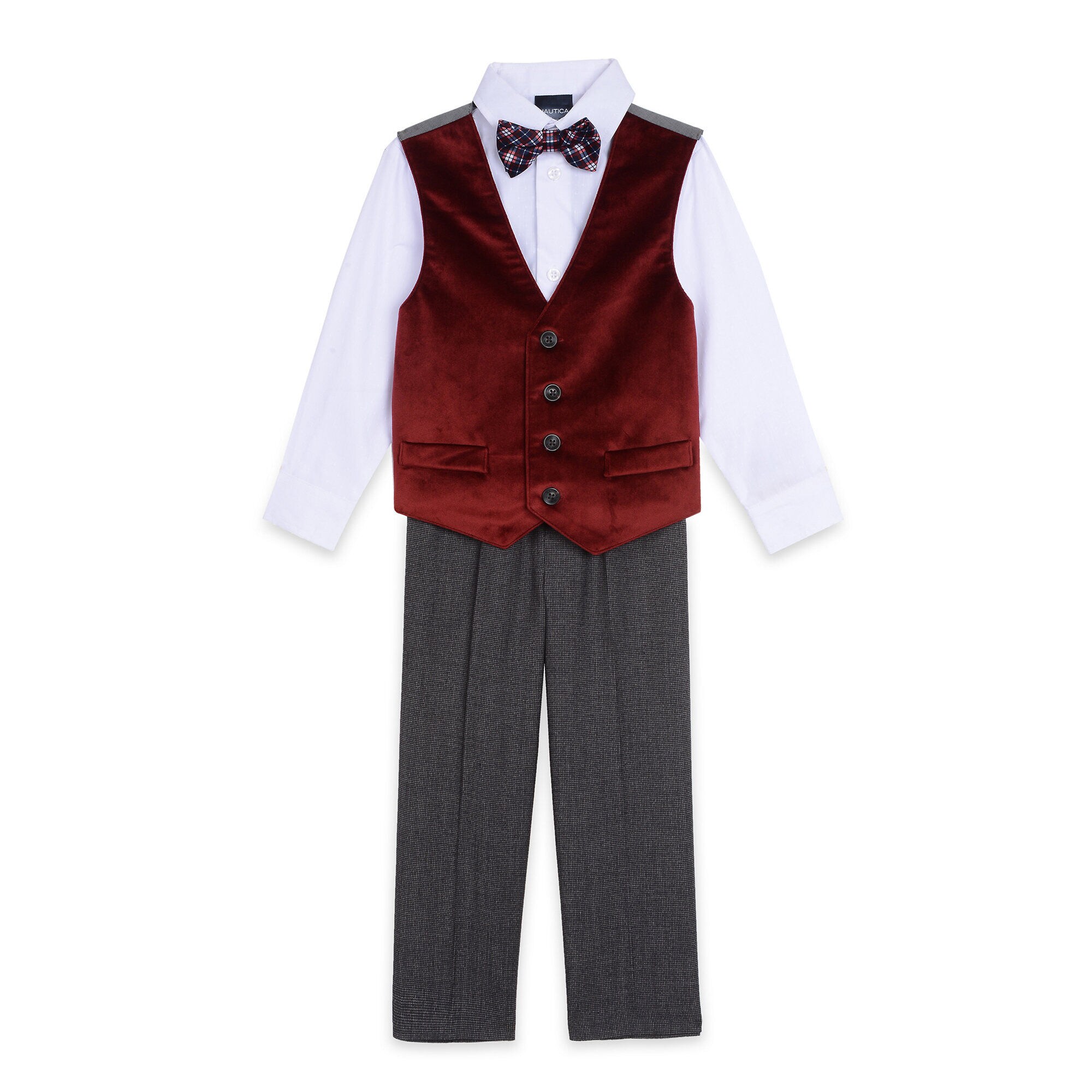 Little Boys' Vest Set (4-7),Classic Red,large